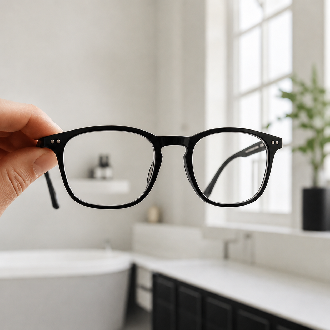 Saubere Brille